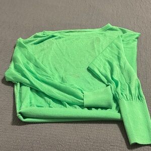 Express Jade Green Knit Top